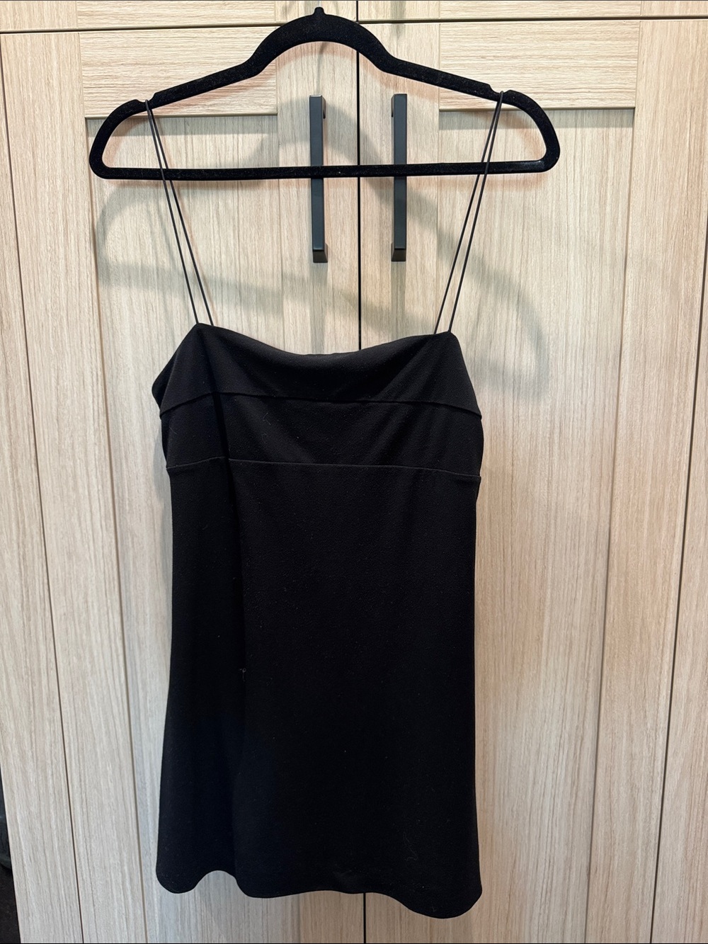 Black mini dress